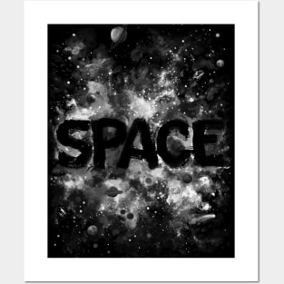 Space Painted Posters and Art